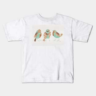 finches mint Kids T-Shirt